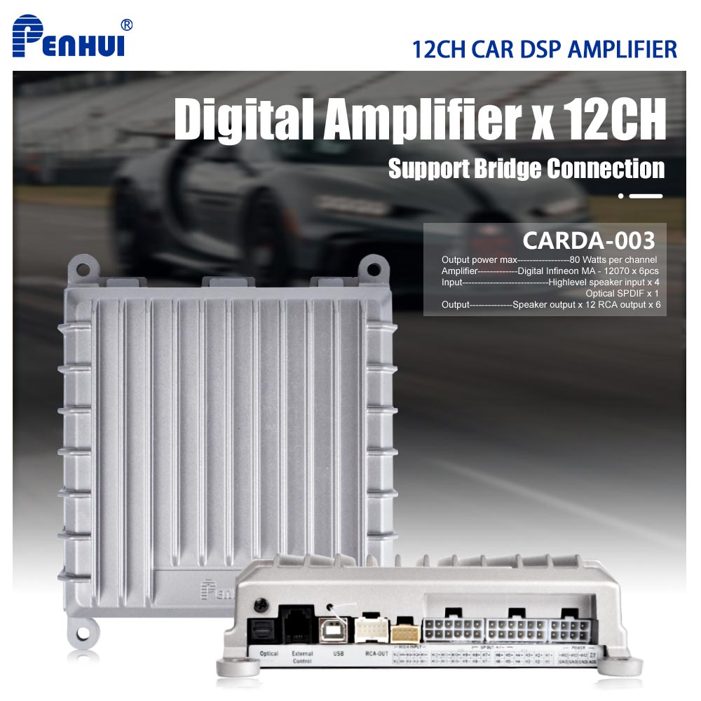 Car Dsp Amplifier 8 Channel - 8 Channel Car DSP Amplifier 80W