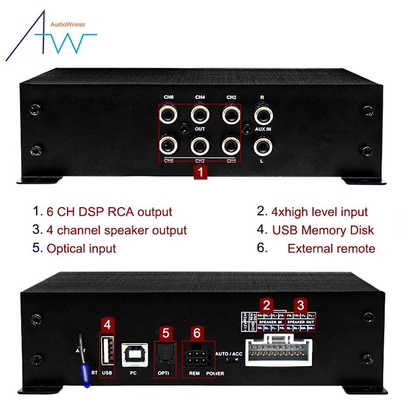 AudioWinner E46.4A  ODM/OEM Ne - Car Dsp Processor 31 Band Eq review and price