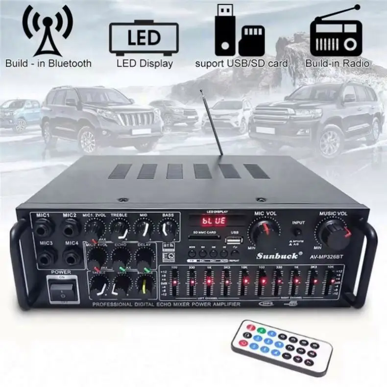 MP326BT Professional Audio Amp - Car Audio Amplifier 4 Channel 2000W review and price