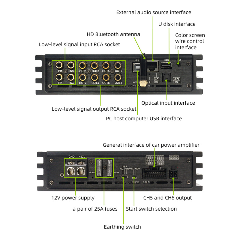 Sennuopu X680 8 Channels DSP A - Car Dsp Amplifier 8 Channel review and price