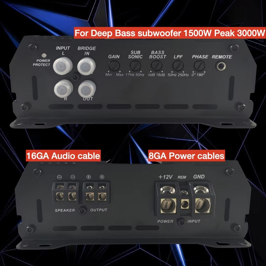 Car Speaker Amplifier  RMS 180 - Car Subwoofer Amplifier 3000W Rms review and price