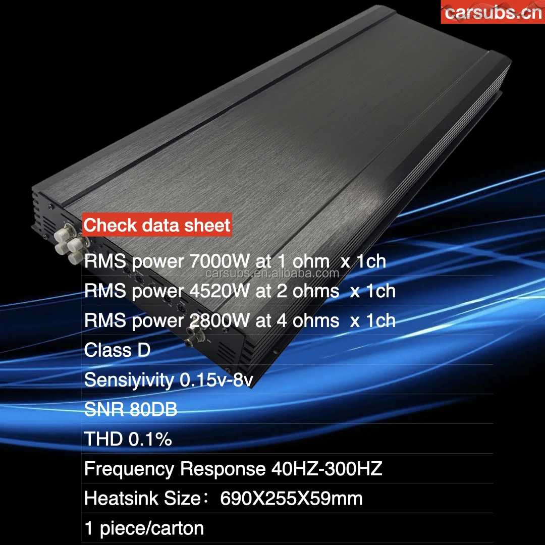 Korea  Board 7K Car Subwoofer  - Car Amplifier Class D 1 Ohm Stable review and price