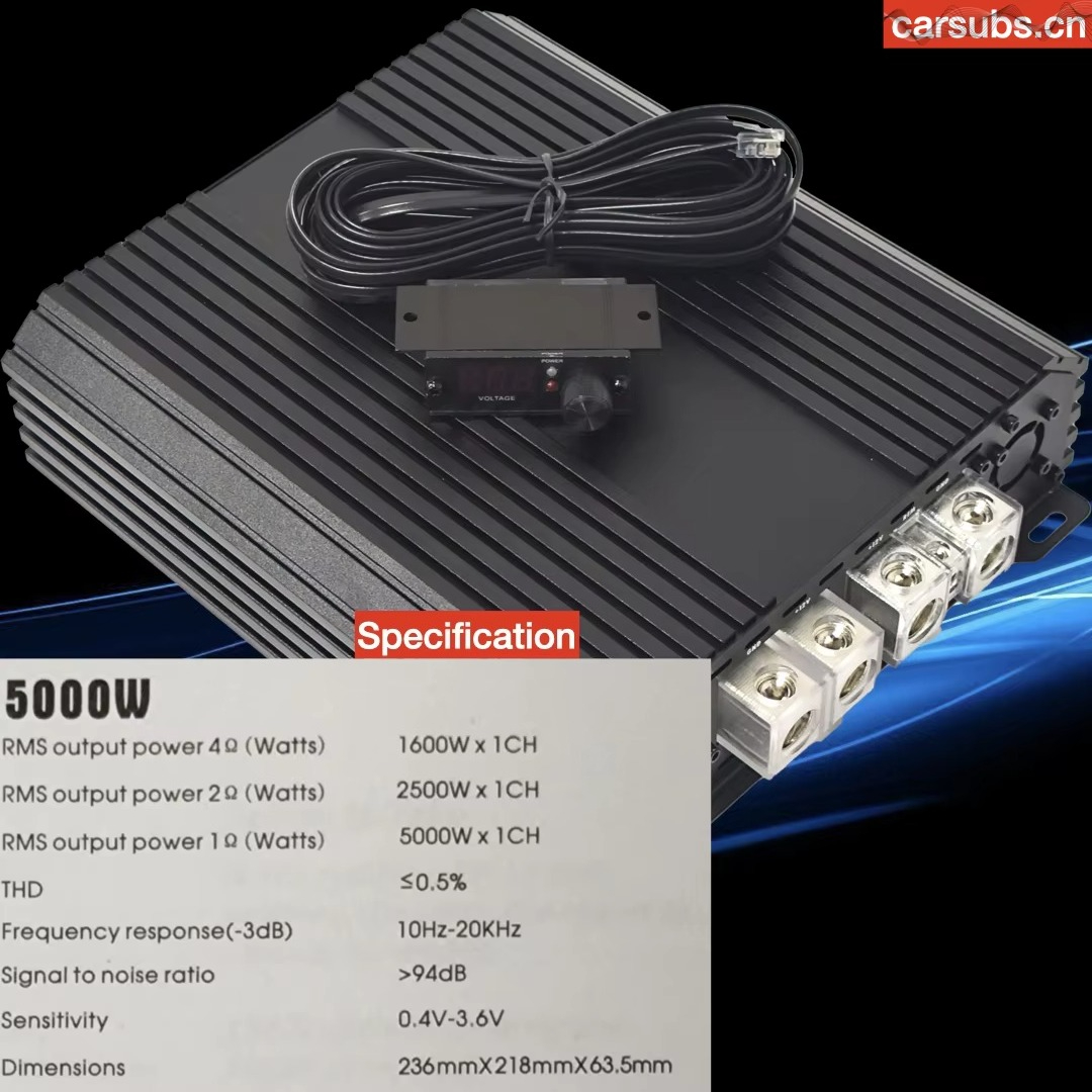 Brazilian 1 Ohm Car Subwoofer  - Monoblock Car Amplifier 5000W review and price