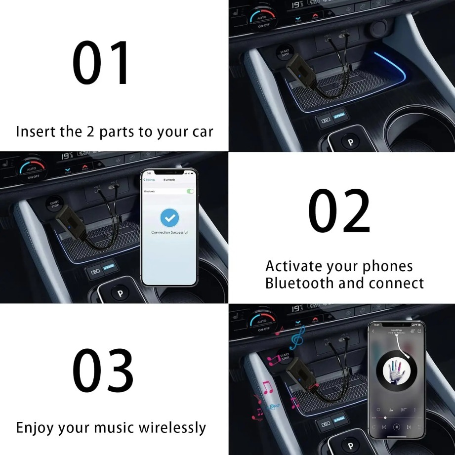 Bluetooth Audio Adapter Aux 3. - Car Audio Line Output Converter review and price