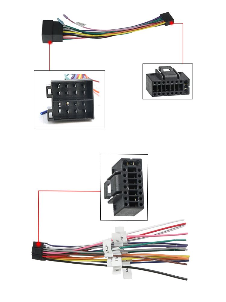 16 Pin Plug Cable ISO Standard - Car Audio Line Output Converter review and price