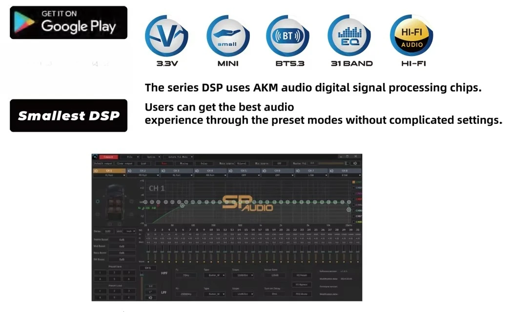 2025 New 31 Band EQ 20Hz-20KHz - Car Dsp Processor 31 Band Eq review and price