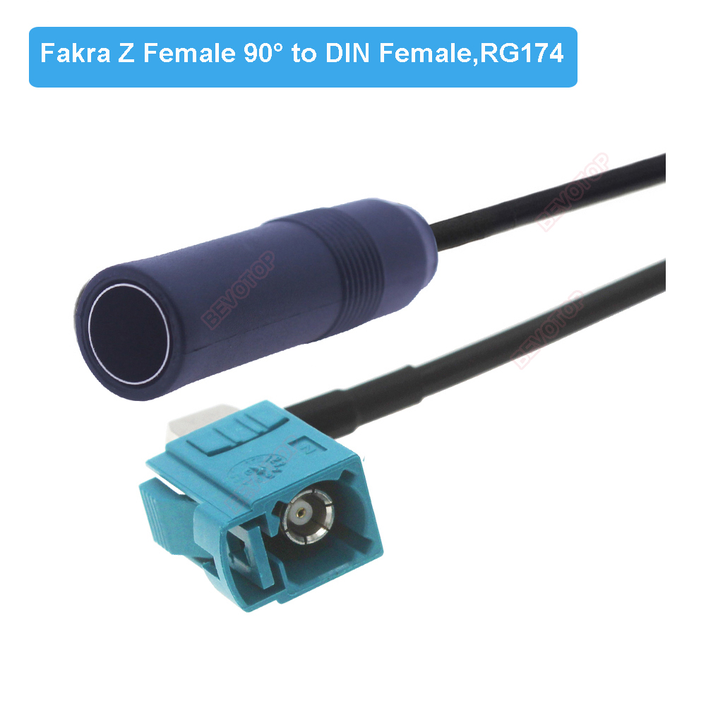 NEW DIN Female Jack to Fakra Z - Car Audio Line Output Converter review and price