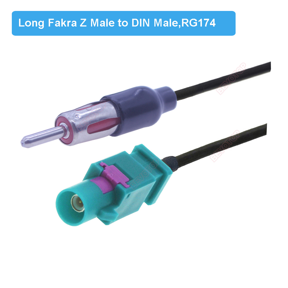 NEW DIN Female Jack to Fakra Z - Car Audio Line Output Converter review and price