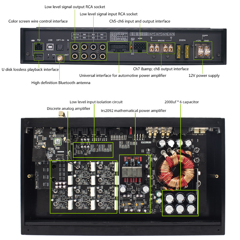 Hot Selling Sennuopu HiFi X12  - Car Dsp Amplifier 8 Channel review and price