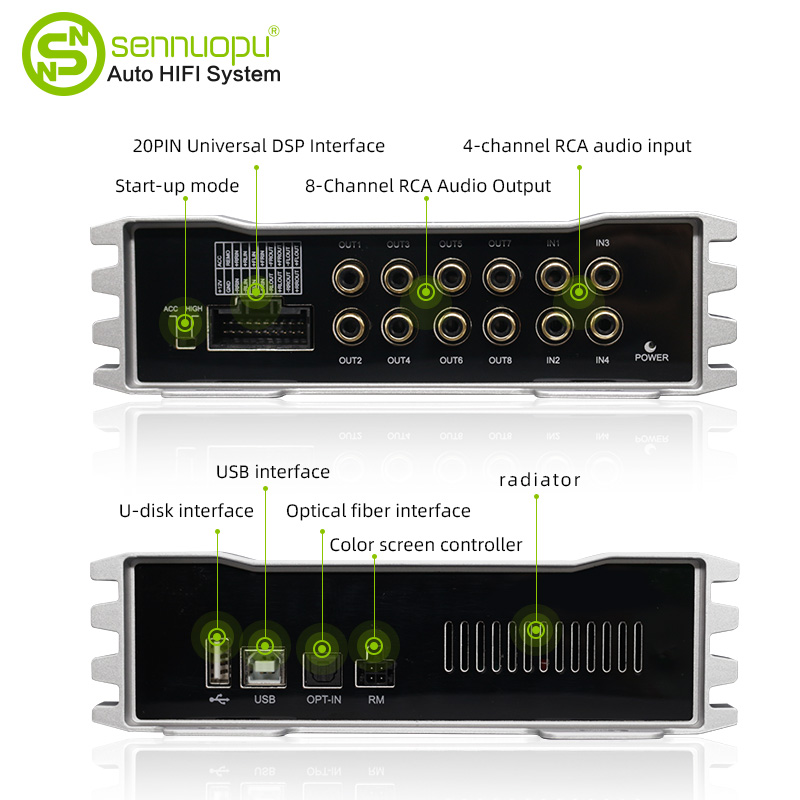 Sennuopu X10B Car Audio 4 Chan - Car Dsp Amplifier 8 Channel review and price