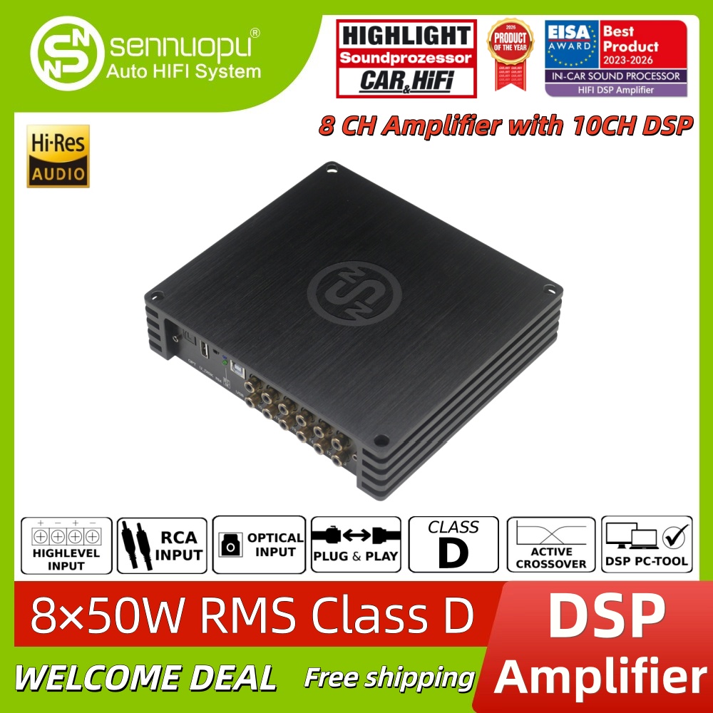 Sennuopu HIFI-K10 8-Channel Ca - Car Dsp Amplifier 8 Channel review and price
