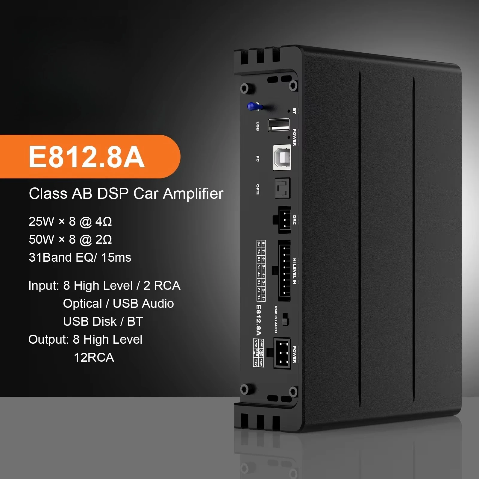 E812.8A 8-In 12-Out Profession - Car Dsp Amplifier 8 Channel review and price